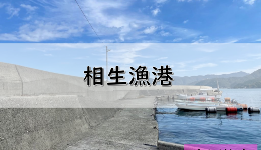 【香川】東かがわ市のおすすめ釣りポイント　相生漁港